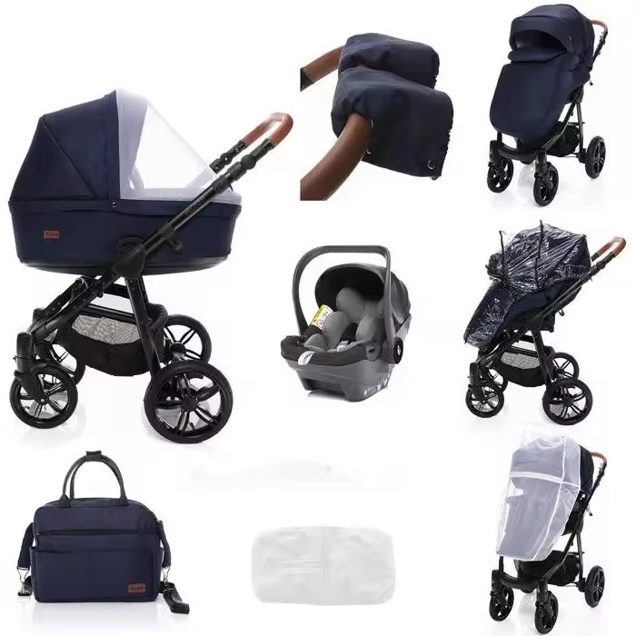 Zopa -Carrinho de bebé 3 in 1 Zopa Falcon Royal Blue + X1 Plus i-Size - 1
