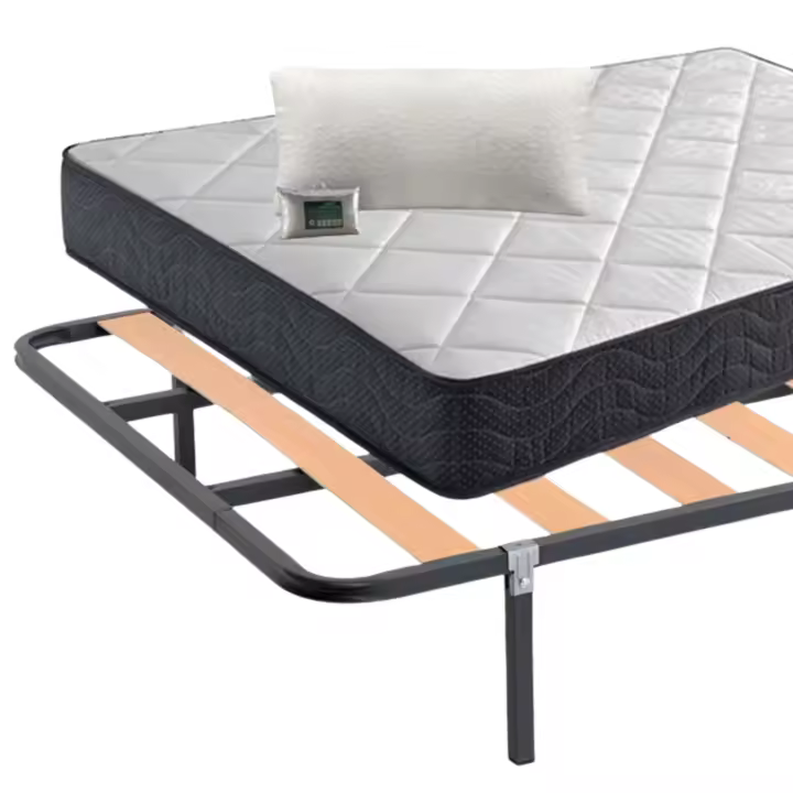 Miroytengo Pack Ahorro Lowcost Descanso Completo 105x190 cm (colchón + Somier+ Patas+ Almohada) - 1