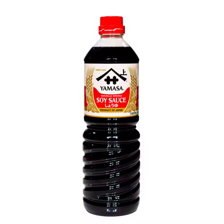 YAMASA Shoyu Salsa Soja Japone  tradicional 1000ml Ideal para acompañar tus platos o para aderezar en la cocina, acompañar sushi. - 1