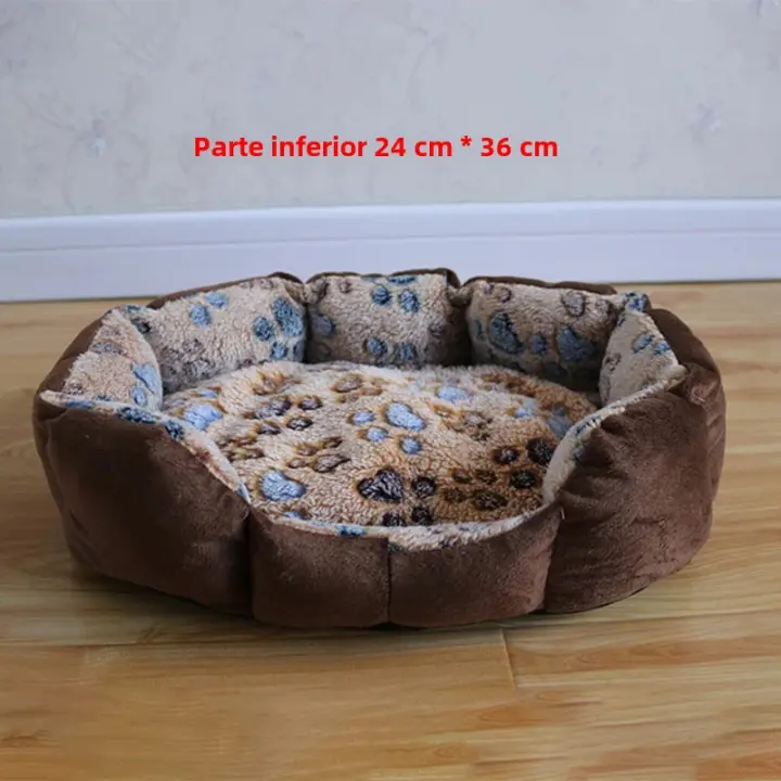 Alfombra De Cama Para Perros Pequeños Y Gatos Suave Y Cálida De Terciopelo Con Estilo Sofá Y Cesta De Descanso Para Mascotas - 1