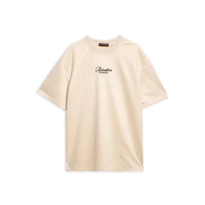 Camiseta Area Zero Beige Relentless Oversized Tee - 1