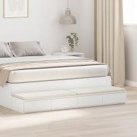 Mesitas de Noche vidaXL Blanca MDF 140 x 36.5 x 16.5 cm Mesa de Noche - details 0
