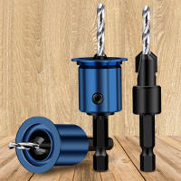 1Pc Herramienta De Carpintería Con Punta De Carburo Y Perforador Taperado Con Parada De Profundidad Ajustable Para Manija Hexagonal - details 5