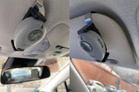 Nuevo Porta Llave De Coche Clip Para Visera De Coche Control De Puerta De Garage Ajustable Accesorios Para Control Remoto De Garage Opener Metálico Y PVC 47-68mm - details 1