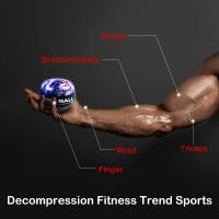 Entrenador De Músculos De Mano Y Muñeca Girobola Self-Starting De Ejercicio De Braza Y Muñeca Potenciador De Energía Para Gimnasio Doméstico - details 1