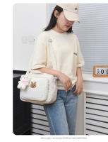 Bolsa De Diaper De Algodón Para Mamá Bolsa De Mano Bonita Organizador De Bebé Caddy De Pañales Bolsa De Maternidad Para Niños - details 19