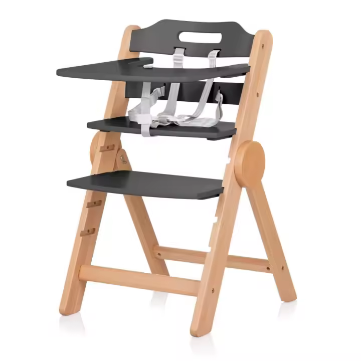 CHIPOLINO Trona de madera convertible en silla CACAO de Chipolino - 1
