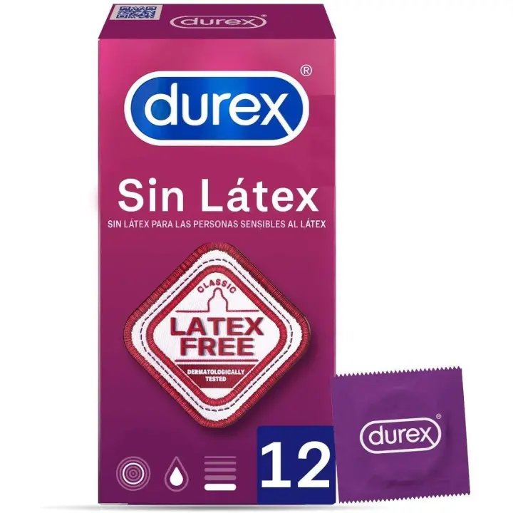 Durex Sin Latex - Preservativos (12 Unidades) - 1