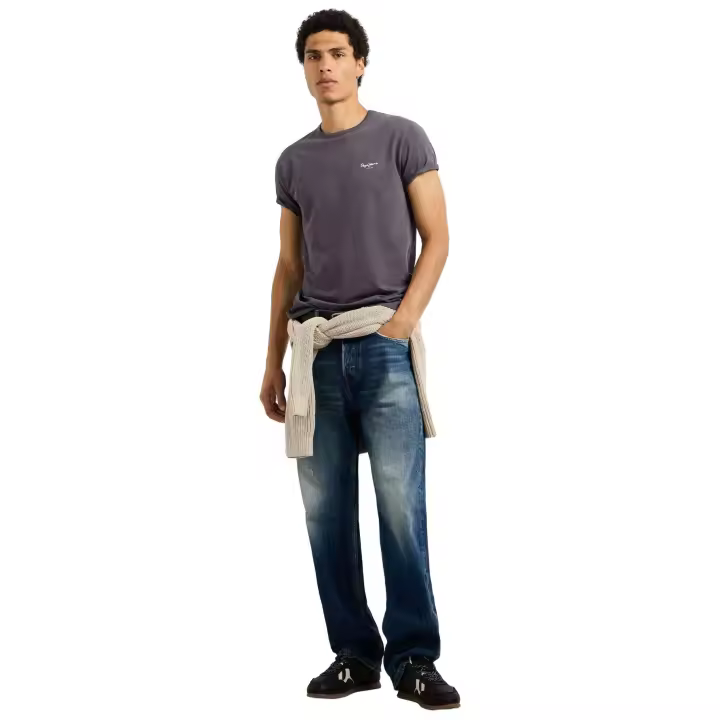 Camiseta De Manga Corta Pepe Jeans modelo Original Basic 3N para Hombre en color Gris - 1