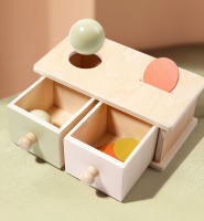 Juguetes De Madera Puzzle 2 En 1 Caja De Moneda Casa Juego De Objetos Permanencia Martillo Caja Caja De Bola Macarón Caja De Bola Batería Caja De Cajón - details 13