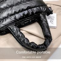 Bolso De Hombro De Nylon Puffer Para Mujer Invierno Bolso De Mano Chic Cuadrado Suave Cierre De Cremallera Estilo Versátil - details 24