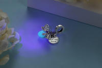 Encantos De Mariposa Para Mujer Platinados En Oro Cuentas De Hidraulida Y Ladybird Con Cristales Para DIY Pulseras Y Collares Joyería De Lujo - details 2