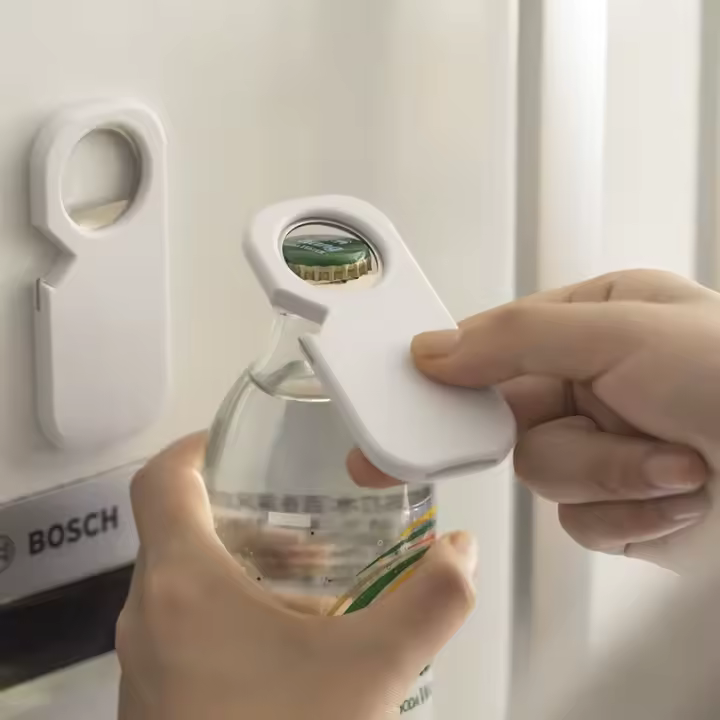 Abrebotellas Magnético Multifuncional Portátil Atracción Magnética Para Refrigerador Y Botella De Vino Caja De Cervecita - 1