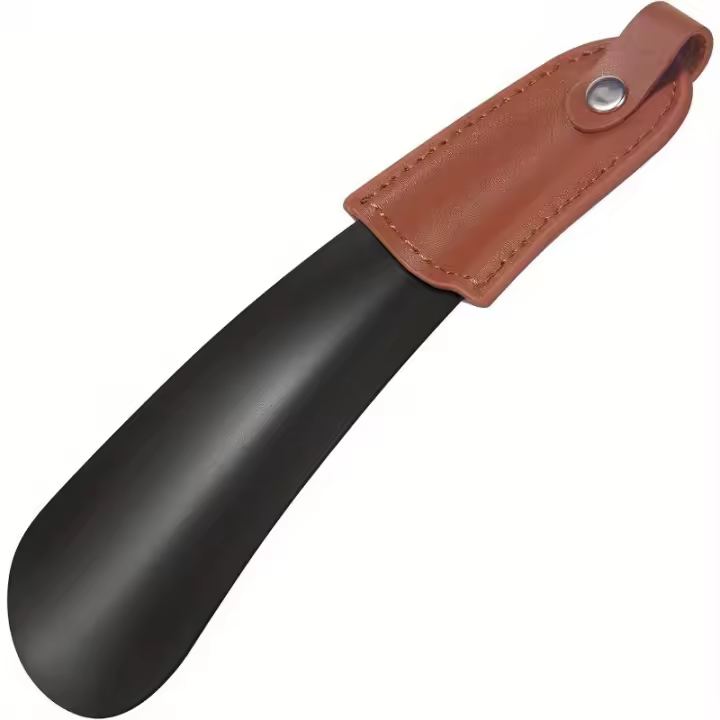 Cremallera De Zapatos De Acero Inoxidable Con Mango De Cuero Fácil De Transportar Y De Usar Para Calzado - 1
