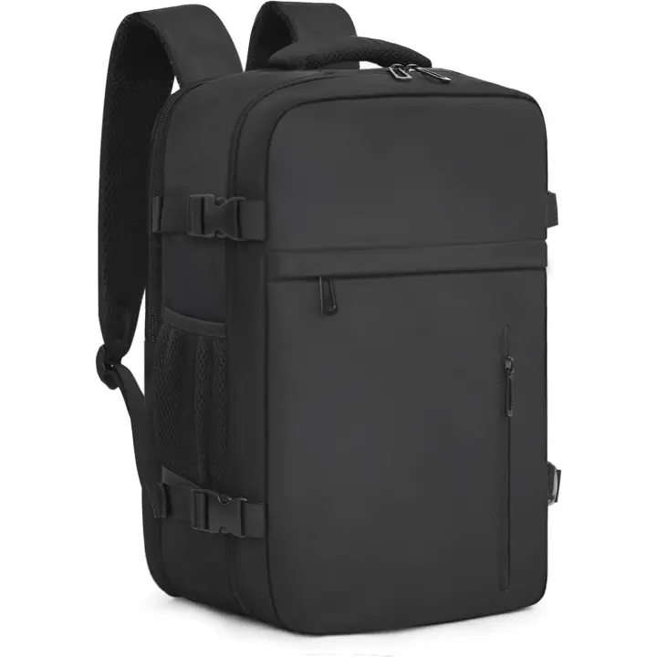 Mochila Viaje Cabina Avion 40x20x25 para Ryanair - Maletas de Cabina Pequeña 20L Equipaje de Mano - con Orificio de Carga USB para Escuela y Ocio - Gris - 1
