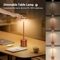 Lámpara De Mesa Sin Cable LED Recargable Táctil Tri-color Para Decoración De Habitación Restaurante Y Bar Moderna Y Minimalista - details 5