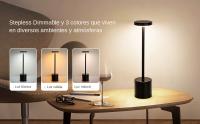 Lámpara De Mesa LED Táctil Recargable Luz Nocturna Para Escritorio Decorativa Para Restaurante Hotel Bar Bedroom Moderno - details 8