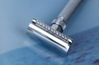 Ajustable Yaqi El Corte Final Cepillo De Acero Inoxidable Para Hombres Afeitadora De Seguridad En Color Cromo - details 3