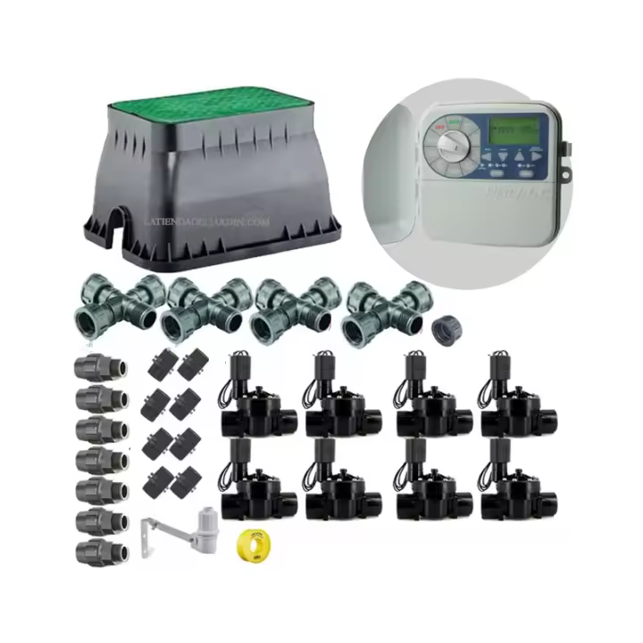 K RAIN Kit profesional riego automático KRain de 8 zonas 24v para tuberia 32mm - 1