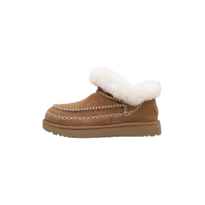 UGG Classic Mini Alpine Botín Plano Mujer Cuero - 1