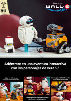LEGO | Disney Pixar WALL-E y EVE - Kit de Maquetas para Adultos - Robots de Ladrillos con Figuras de M-O y Hal - Decoración para el Hogar - Regalo Coleccionable para Fans de la Película 43279 - details 0