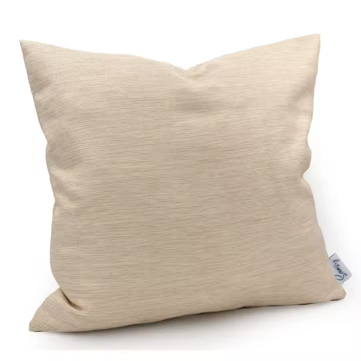 SANSY- Funda de cojín Nomad Ari en color Beige. 50x50. Poliéster. Fabricado en España - 1
