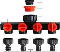 Conector de extensión de desviador de Manguera de 4 salidas, adaptador de Grifo, Boquilla Y Selector para césped, Jardín, winteradero, winterbadero #5 - details 3