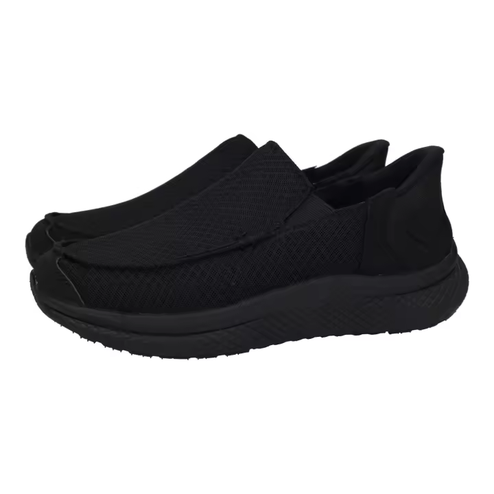 Deportivos marca DOCTOR CUTILLAS para hombre en color negro. Deportivas para hombres, plantilla extraible, piso de goma, sin cierres, ideales para verano - 1