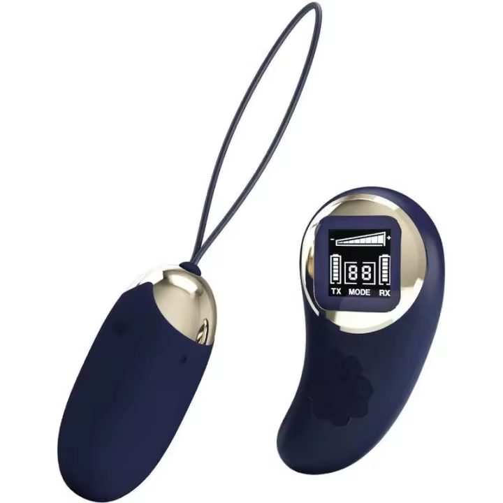 Pretty Love Mina Huevo Vibrador Control Remoto Azul 1Ud - 1