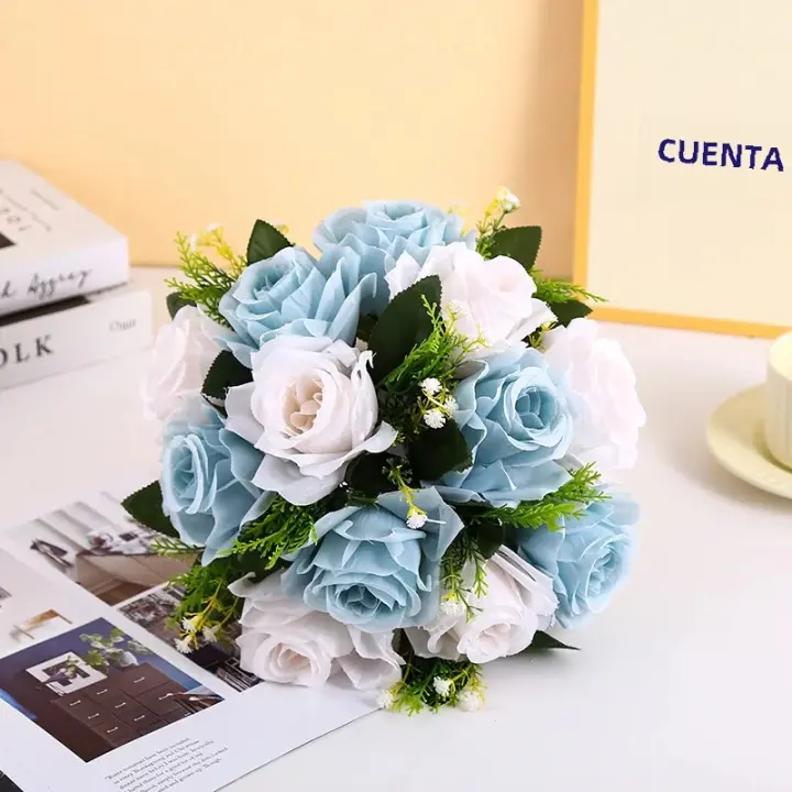 Bola De Flores Artificiales De Seda Rosa 1PC Decoración De Mesa Para Bodas Y Fiestas Arreglo Floral Para Centros De Mesa - 1