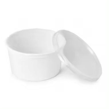 Tarrina Blanca PP con Tapa Incluida 500cc/1000cc - Resistente, Reutilizable y Duradera - Pack de 50 Unidades - 1