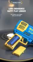 Pistola De Burbujas Eléctrica Automática Para Niños Y Niñas Con Luz LED Y Agujeros Multitudina Portátil Y Manejable Como Rocket Launcher - details 12