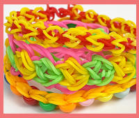 Juego De Manualidades Para Niños Set De Máquina Tejedora De Banda Arco Iris 40 Llaveros Tejidos DIY Juguetes Educativos - details 2