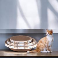 COTTECOTA-Cama y rascador de cartón para gatos con hierba gatera, 3 tamaños. 30x 8cm, 40x9cm, 45x9cm Su diseño circular permite que tu gato rasque, juegue y descanse cómodamente. Hecho con material resistente y ecológico - details 5