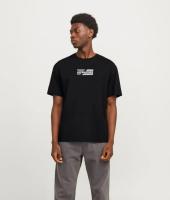 [Talla 3XL] Jack & Jones Hombre Camiseta de Algodón Mod JJECORP GRAPHIC TEE CNECK  Color BLACK Moda Casual Informal Primavera Verano Ref 268415 - details 4