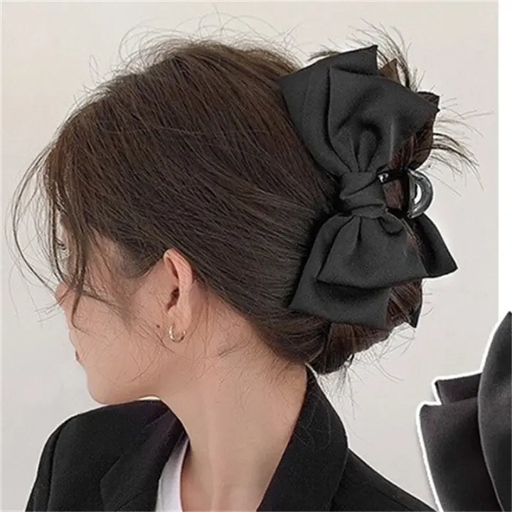 Grande Clip De Cabello Con Lazo Super Bonito Accesorio De Pelo De Alta Gama Para Mujer Adorno Geométrico Moda Para Compras - 1