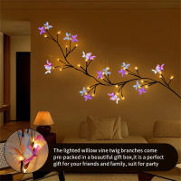 Luz De Vino De Sauce Con Mariposa 30led 8 Modos USB Para Decoración De Fiesta Y Navidad En Casa Y Jardín Luz Faeira - details 3