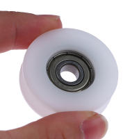 Rodamiento De Cadena De Acero 608ZZ 8x40x11.5MM Para Linea De Plástico POM Con Envolvente De Cinta Adhesiva U Groove Blanco - details 2