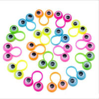 Puppets De Ojos Con Movimiento Y Anillos De Plástico Para Niños Juguete De Cumpleaños Decoración De Halloween Rellenos De Piñata Juguetes Para Niños De 3 a 12 Años - details 3