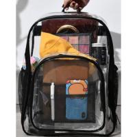 Mochila Transparente Impermeable De PVC Gran Capacidad Para Estudiantes Escuela - details 19