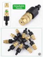 Sistema De Enfriamiento Por Misting PVC 10pcs 4/7 Para Jardín Riego Automático 1/4'' Atomizador Ajustable Micro Roscado - details 5