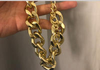 Collar Gótico Punk Exagerado De Cadena Gruesa Para Mujer Joyería De Noche Club Estilo Metal Fuerte Adorno Feminino - details 17