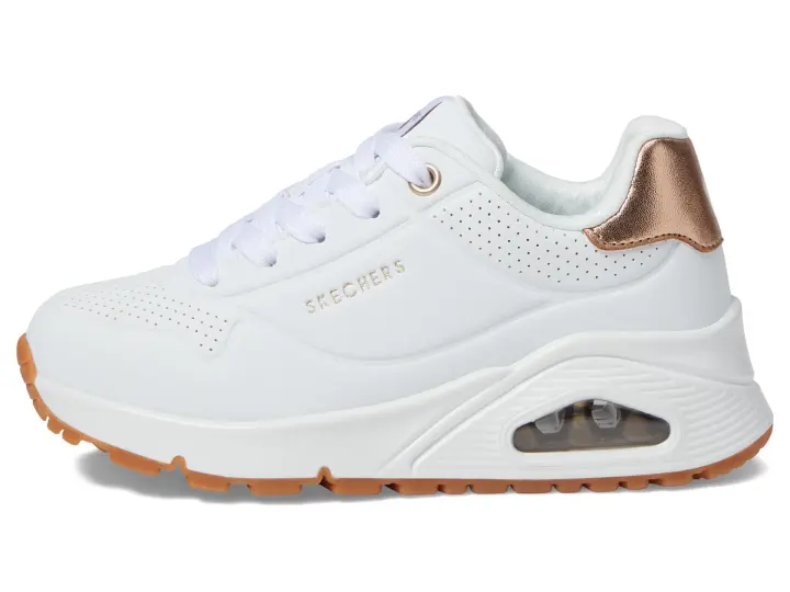 ZAPATILLAS UNO GEN SKECHERS BLANCA DORADA - 1