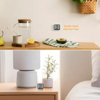 NOKLEAD Mini Higrómetro Monitor Termómetro Medidor De Humedad Con Icono De Cara Indicador De Comodidad Para Interiores ℃/℉ Switch Para Hogar Y Oficina - details 4