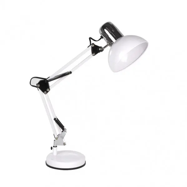 IluminaShop - Flexo Articulable Blanco/Cromo 1XE27 - 1