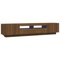vidaXL Set muebles TV con LED 2 piezas madera contrachapada, Mueble de Salon, Mueble TV, Mueble TV salon, Mesa de TV, Mueble tele - details 0