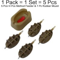 Juego De Molde Para Lanzador De Señuelos De Pesca En Río Exterior Herramienta De Alimentador De Señuelos Para Carpas 1PC/4PCS Plástico Origen China - details 1