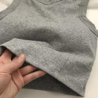 Camiseta De Verano Para Mujer Con Encaje Y Almohadillas De Sujetador Slimming Wrap Cintura Alta Sin Mangas Deporte Fitness Nylon - details 5