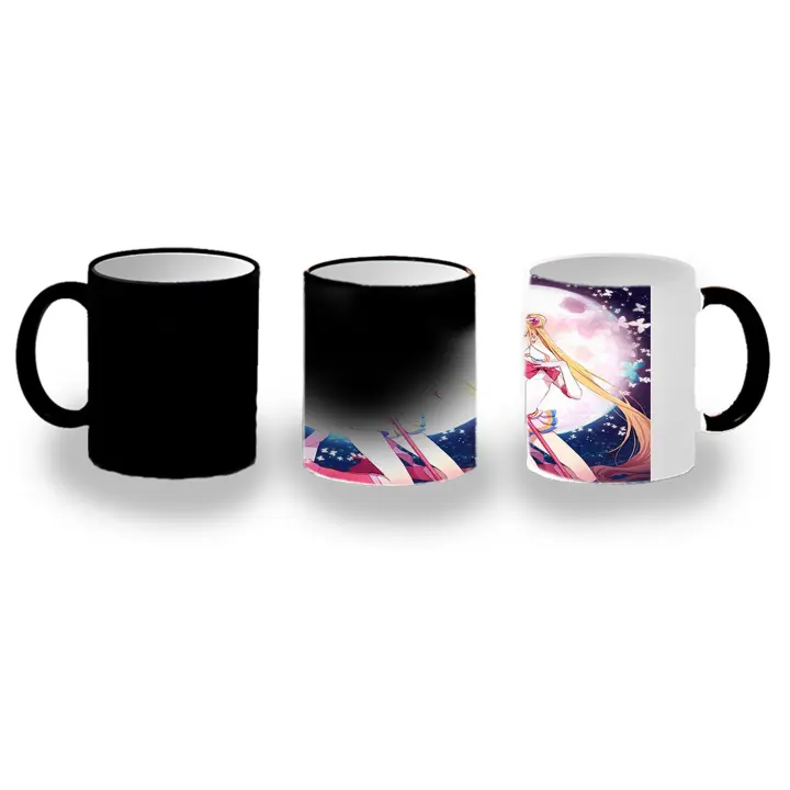 TAZA MÁGICA sailor moon luna personaje anime guerrera magic mug seinen shonen bishoujo - 1