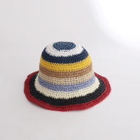 Nueva Gorra De Pescador De Playa Popular Para Mujer Hecha De Paja Artesanal Arco Iris Primavera Uso Al Aire Libre Regalo Para Dama - details 7